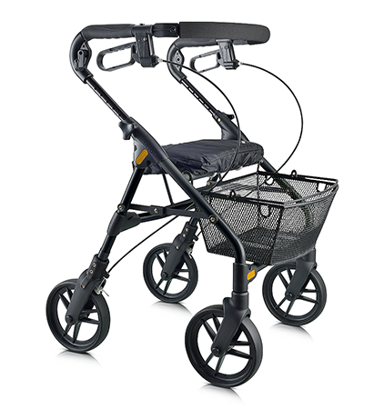 Evolution Piper Series Lightweight Aluminum Folding Rolling Walker - Senior.com Rollators